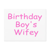 Birthday Boy's Wifey Post Cards