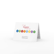 Birthday Bubbles Business Birthday Cards