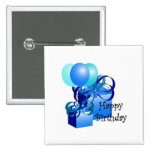 Birthday Button with matching birthday sticker