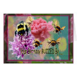 Birthday Buzz....  Belated Birthday Card