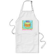 Birthday Cake Apron Business Personalized