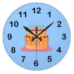 Birthday cake clipart wall clocks