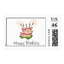 Birthday Cake Fun Postage Stamps