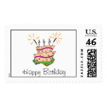 Birthday Cake Fun Postage Stamps