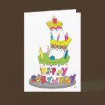 Birthday Cake Greeting Card cards