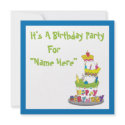 Birthday Cake Invitation