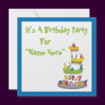 Birthday Cake Invitation