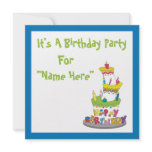 Birthday Cake Invitation