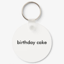 birthday cake keychain