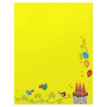 Birthday cake letterhead
