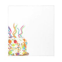 Birthday Cake Notepad