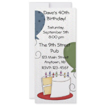 Birthday Cake Party Invitation