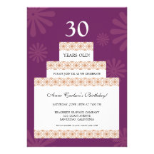 Birthday Cake Personalized Announcement