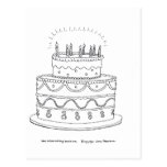 Birthday Cake Post Cards