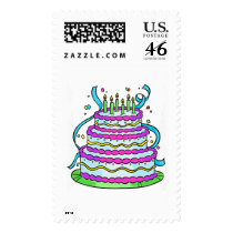 Birthday Cake postage