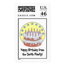 Birthday Cake postage by xbratx Birthday Cake postage
