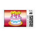 Birthday Cake Postage postage