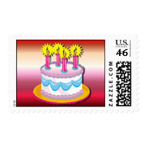 Birthday Cake Postage postage