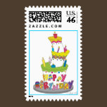 Birthday Cake Postage Stamp