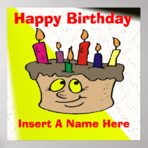 Birthday Cake Poster posters