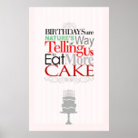 Birthday Cake Proverb Print