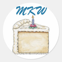 Birthday Cake Sticker - SRF