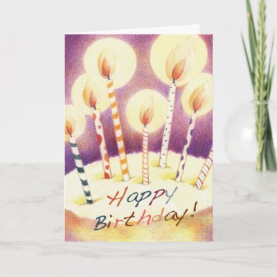 Birthday Candles Card from Zazzle.com