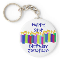 Birthday Candles Keychains