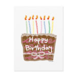 Birthday candles postcard