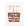 Birthday candles postcard