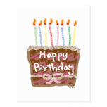 Birthday candles postcard