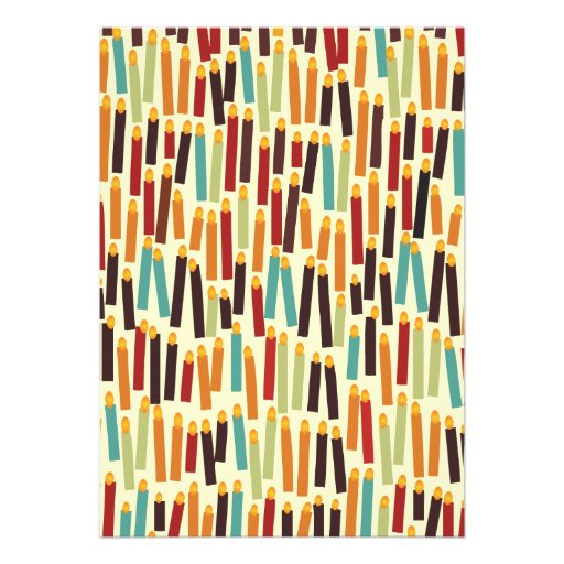 Birthday Candles - Red Invites