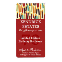 Birthday Candles Wine Label (375ml)
