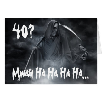 Grim Reaper Birthday Cards | Zazzle