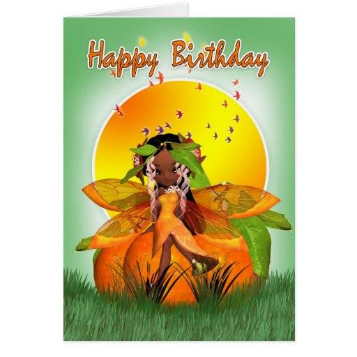 black birthday card