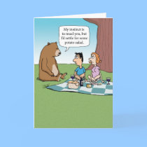 Birthday Card - Animal Instinct by chuckink Birthday Card - Animal Instinct