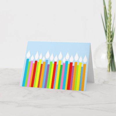 Birthday Card - Candles from Zazzle.com
