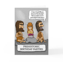 Birthday card -- Cavemen