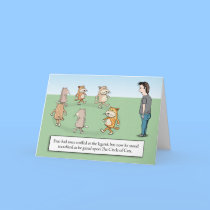Birthday Card - Circle of Cats by chuckink Birthday Card - Circle of Cats