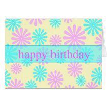 Birthday Card - Colorful Retro cards