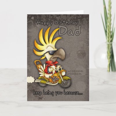 Birthday Card - Dad Birthday Card - Cockatoo Birthday C