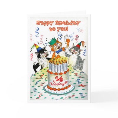 Birthday Card for 14 yr old by helikettle