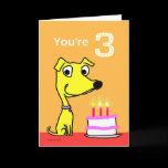 birthday card for 3 year old
