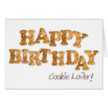 Birthday card for a cookie lover