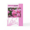 Birthday Card for Aunt, wild pink roses