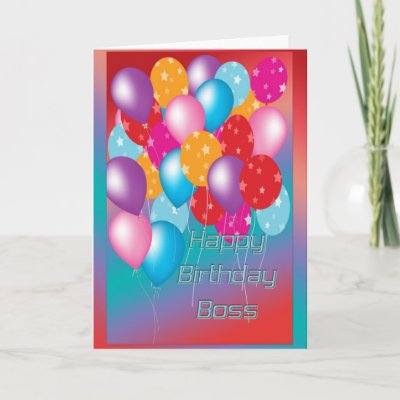 Birthday Card For Boss by BusinessCardsAndMore