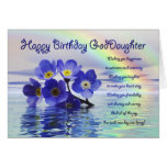 Birthday card for goddaughter with forget me nots