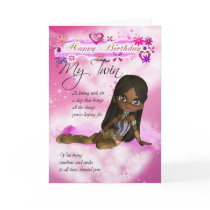 Birthday card for My Twin, Moonies Cutie Pie colle