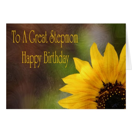 Birthday Card For Stepmom Zazzle 