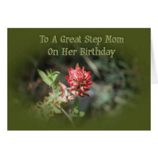 Birthday For Step Mom Cards | Zazzle